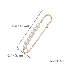 Load image into Gallery viewer, Fixed Straps Anti Slip Pin Jewelry Simple Enamel Big Pearl Brooch Women Charm Accessories Cardigan Anti Wearing Pins Enamel Pin