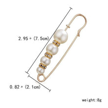 Load image into Gallery viewer, Fixed Straps Anti Slip Pin Jewelry Simple Enamel Big Pearl Brooch Women Charm Accessories Cardigan Anti Wearing Pins Enamel Pin