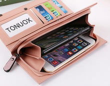 Load image into Gallery viewer, Women Wallets Fashion Lady Wristlet Handbags Long Money Bag Zipper Coin Purse Cards ID Holder Clutch Woman Wallet Burse Notecase