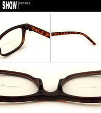 Load image into Gallery viewer, Leopard Bifocals Lense Reading Glasses and Clear Lens For Far view and Near Reading Resin Lens  Presbyopia Hyperopia Reader