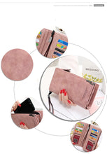 Load image into Gallery viewer, Women Wallets Fashion Lady Wristlet Handbags Long Money Bag Zipper Coin Purse Cards ID Holder Clutch Woman Wallet Burse Notecase