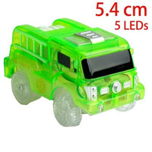 Load image into Gallery viewer, 4.4-5.4cm Magic Electronics LED Car Toys With Flashing Lights Educational Toys For Children Birthday Party Gift Play With Tracks