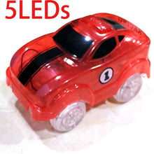 Load image into Gallery viewer, 4.4-5.4cm Magic Electronics LED Car Toys With Flashing Lights Educational Toys For Children Birthday Party Gift Play With Tracks