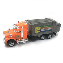 Load image into Gallery viewer, Inertia Plastic Car Barreled Garbage Carrier Truck Waste Material Transporter Vehicle Model Hobby Toys For Kids Christmas Gift