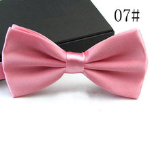 Load image into Gallery viewer, Mens Bowtie Wedding Handkerchief Formal Satin Classic Solid colour bowtie Fashion Square Pocket gift style Bow tie Neckwear New