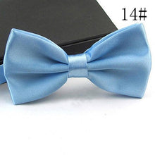 Load image into Gallery viewer, Mens Bowtie Wedding Handkerchief Formal Satin Classic Solid colour bowtie Fashion Square Pocket gift style Bow tie Neckwear New
