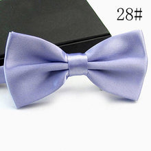 Load image into Gallery viewer, Mens Bowtie Wedding Handkerchief Formal Satin Classic Solid colour bowtie Fashion Square Pocket gift style Bow tie Neckwear New