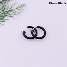 Load image into Gallery viewer, Fashion 2 Pcs Clip on Body Jewelry Nose Lip Ear Fake Piercing Rings Stud Punk Goth False Hoop Earrings Septum Gift