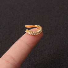 Load image into Gallery viewer, 1pc Helix Cartilage Conch Fake Piercing Jewelry Adjustable Cz Ear Cuff No Piercing Conch Cuff Earring