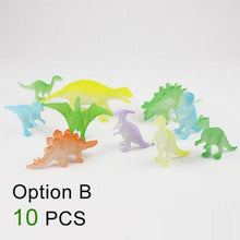 Load image into Gallery viewer, 16pcs Luminous Dinosaur Toys Model Set Glow in the dark Fluorescent Kids Toys Dragon Animal Model Boys Birthday Gift Home Deco