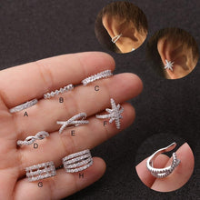 Load image into Gallery viewer, 1pc Helix Cartilage Conch Fake Piercing Jewelry Adjustable Cz Ear Cuff No Piercing Conch Cuff Earring