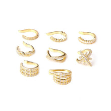 Load image into Gallery viewer, 1pc Helix Cartilage Conch Fake Piercing Jewelry Adjustable Cz Ear Cuff No Piercing Conch Cuff Earring