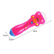 Load image into Gallery viewer, Creative Microphone Model Lighting Toys Wireless Music Karaoke Flashing Projector Mike Kids Toy Gift