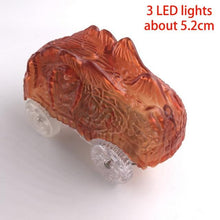 Load image into Gallery viewer, 4.4-5.4cm Magic Electronics LED Car Toys With Flashing Lights Educational Toys For Children Birthday Party Gift Play With Tracks
