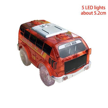 Load image into Gallery viewer, 4.4-5.4cm Magic Electronics LED Car Toys With Flashing Lights Educational Toys For Children Birthday Party Gift Play With Tracks