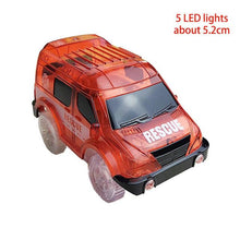 Load image into Gallery viewer, 4.4-5.4cm Magic Electronics LED Car Toys With Flashing Lights Educational Toys For Children Birthday Party Gift Play With Tracks