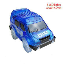 Load image into Gallery viewer, 4.4-5.4cm Magic Electronics LED Car Toys With Flashing Lights Educational Toys For Children Birthday Party Gift Play With Tracks