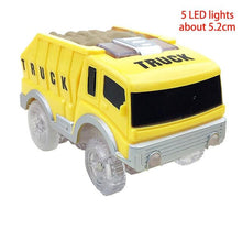 Load image into Gallery viewer, 4.4-5.4cm Magic Electronics LED Car Toys With Flashing Lights Educational Toys For Children Birthday Party Gift Play With Tracks