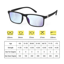 Load image into Gallery viewer, Progressive Multifocal Reading Glasses Anti Blue Light Presbyopia Eyeglasses Near Far Sight Spectacles Hyperopia Diopter Eyewear