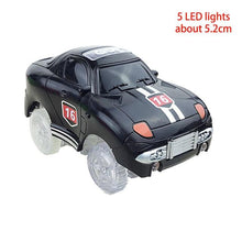 Load image into Gallery viewer, 4.4-5.4cm Magic Electronics LED Car Toys With Flashing Lights Educational Toys For Children Birthday Party Gift Play With Tracks