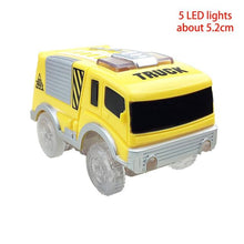 Load image into Gallery viewer, 4.4-5.4cm Magic Electronics LED Car Toys With Flashing Lights Educational Toys For Children Birthday Party Gift Play With Tracks