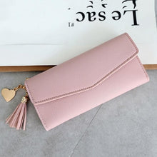 Load image into Gallery viewer, Long Women's Wallet Female Purses Tassel Coin Purse Card Holder Wallets Female Pu Leather Clutch Money Bag Pu Leather Wallet