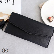 Load image into Gallery viewer, Long Women's Wallet Female Purses Tassel Coin Purse Card Holder Wallets Female Pu Leather Clutch Money Bag Pu Leather Wallet