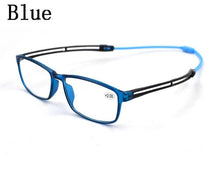 Load image into Gallery viewer, Unisex Ultralight Magnet Hanging necK Reading Glasses magnifier Women Men Adjustable Legs Presbyopia Spectacles +1.0~+4.0 L3
