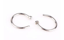 Load image into Gallery viewer, Fashion 2 Pcs Clip on Body Jewelry Nose Lip Ear Fake Piercing Rings Stud Punk Goth False Hoop Earrings Septum Gift