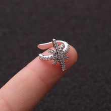 Load image into Gallery viewer, 1pc Helix Cartilage Conch Fake Piercing Jewelry Adjustable Cz Ear Cuff No Piercing Conch Cuff Earring