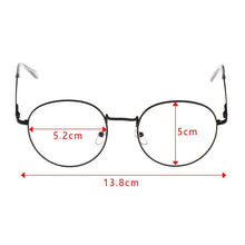 Load image into Gallery viewer, Men Women Reading Glasses Diopter -1 -1.5 -2 -2.5 -3 -3.5 -4 Ultra Light Metal Round Vintage Myopia Glasses Nearsighted Eyeglass