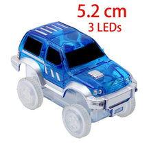 Load image into Gallery viewer, 4.4-5.4cm Magic Electronics LED Car Toys With Flashing Lights Educational Toys For Children Birthday Party Gift Play With Tracks