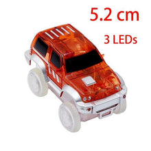 Load image into Gallery viewer, 4.4-5.4cm Magic Electronics LED Car Toys With Flashing Lights Educational Toys For Children Birthday Party Gift Play With Tracks