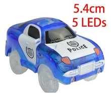 Load image into Gallery viewer, 4.4-5.4cm Magic Electronics LED Car Toys With Flashing Lights Educational Toys For Children Birthday Party Gift Play With Tracks