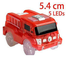 Load image into Gallery viewer, 4.4-5.4cm Magic Electronics LED Car Toys With Flashing Lights Educational Toys For Children Birthday Party Gift Play With Tracks