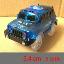 Load image into Gallery viewer, 4.4-5.4cm Magic Electronics LED Car Toys With Flashing Lights Educational Toys For Children Birthday Party Gift Play With Tracks